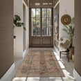 thumbnail image 3 of SUNDEREY 3'x5' Floral Easy Jute Rug,Area Rug 3x5ft Washable Bedroom Rug,Easy Jute Indoor Outdoor Carpet, Farmhouse Non Slip Khaki Floor Rug for Dining Room Office Entrance Kitchen,Butterfly&Fleur, 3 of 9