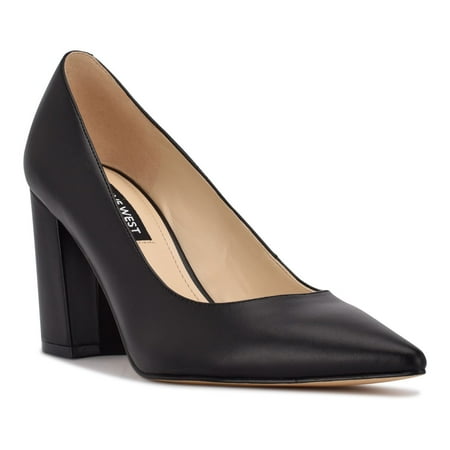 Nine West Cara Women's Block Heel Pumps Color: Black Size: 9.5 MED