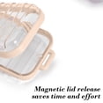 thumbnail image 4 of Yusimy Transparent Storage Box Magnetic Design Clear Plastic for Daily Small Items Home Office Storage, 4 of 6