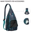 thumbnail image 2 of 4-Pockets Cross Body Bags for Woman Men,Cute Sea Life Sling Bag Chest Bag with Adjustable Strap Women's Crossbody Bags for Outdoors Hiking Traveling, 2 of 4