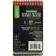 thumbnail image 2 of Pen + Gear 4 Pack 3"x5", Top Spiral Memo Book, 80 Sheets Per Book, 2 of 4