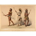 thumbnail image 3 of George Catlin 24x19 Black Modern Framed Museum Art Print Titled - Ball Players, 3 of 5