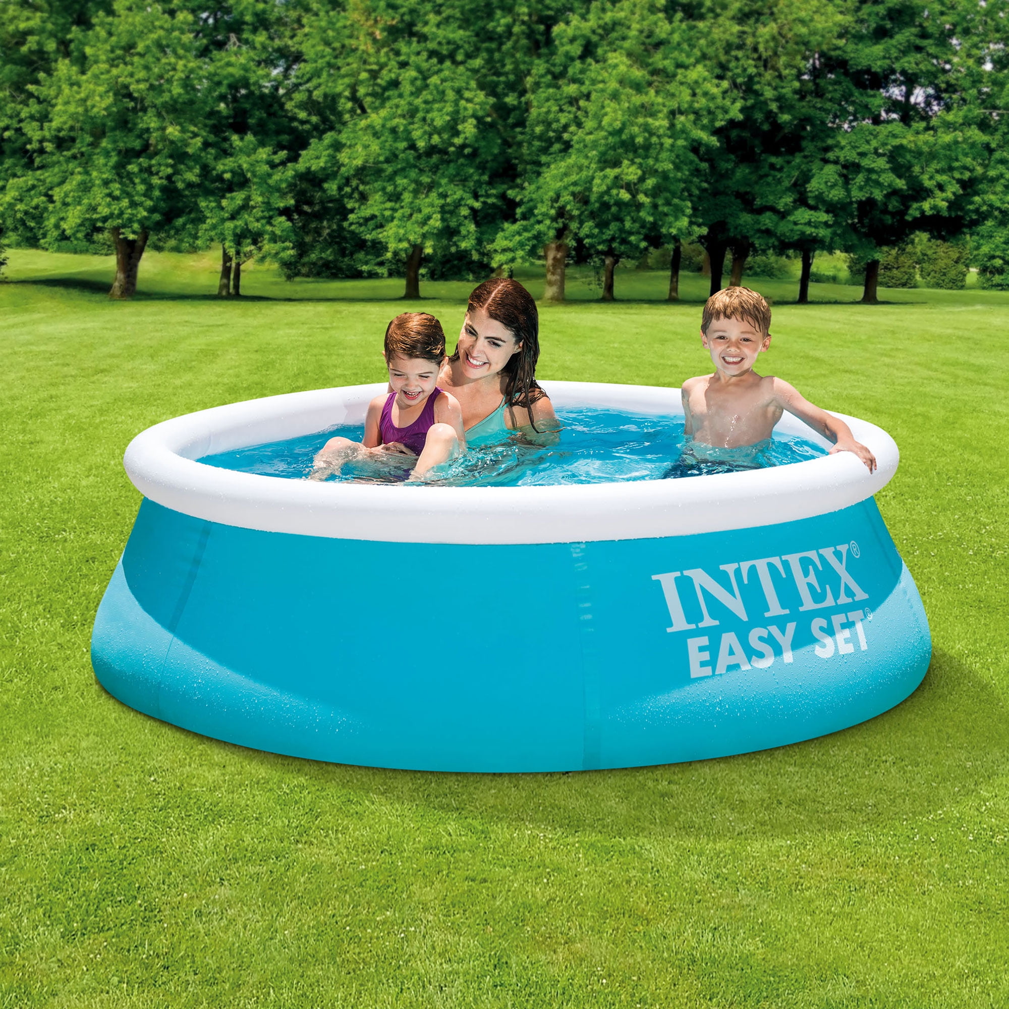 Intex Easy Set 6' x 20" Inflatable Portable Above Ground Outdoor Kids Pool