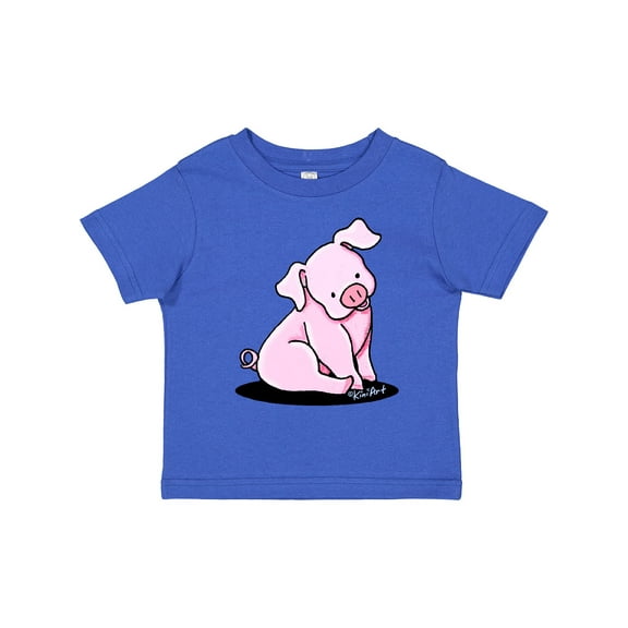 Inktastic Sitting Pig Boys or Girls Toddler T-Shirt
