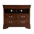 thumbnail image 5 of Glory Furniture Louis Phillipe TV Stand in Cappuccino, 5 of 8