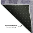 thumbnail image 3 of Addison Rugs Mayfield Washable Transitional Geometric Purple Round Rug, 8' x 8', 3 of 5