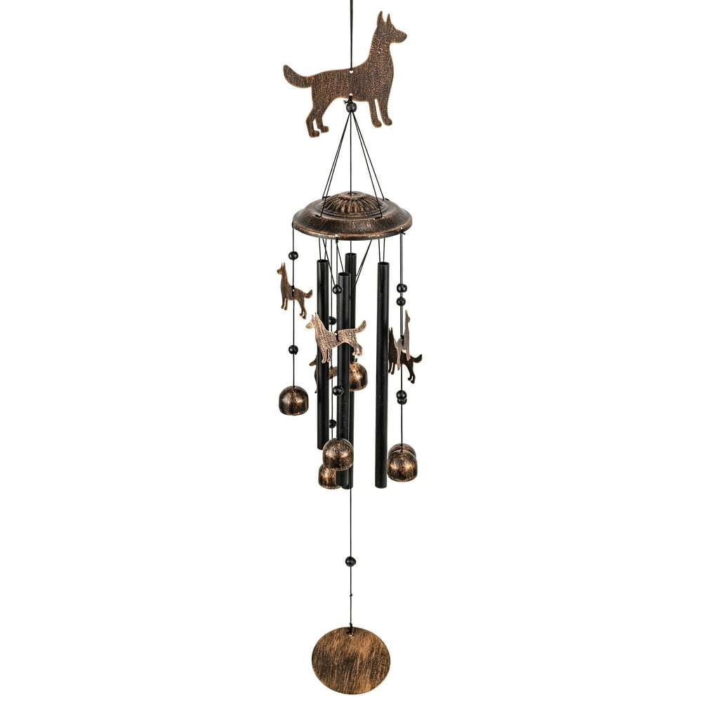 VP Home Dogs Outdoor Garden Decor Wind Chime
