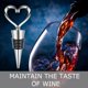 thumbnail image 2 of 3 uds tapón de vino tapones de vino reutilizables forma de corazón tapón de botella de bebida de vino tapa de botella tapa de salida de vino para vino champán, 2 of 5