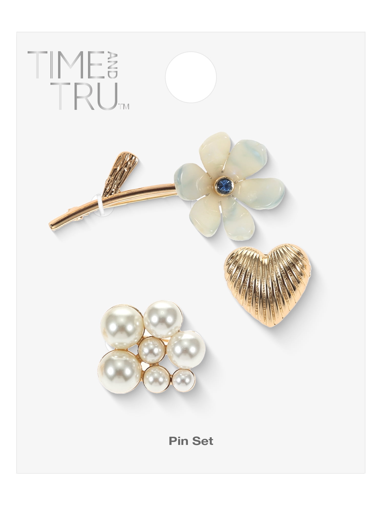 Time and Tru Brooch/Charm Set