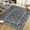 Brown, variant on Boho Vintage Washable Area Rug 8x10ft Low Pile Floral Print Carpet for Living Room, Bedroom, Dining Room