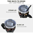 thumbnail image 3 of 40 oz Tumbler with Handle and Straw 40oz Mushroom Cup Insulated Coffee Travel Mug Spill Proof Leak Proof 40 ounce Stainless Steel Slim 40 oz tumbler with handle and Lid, 3 of 6