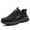 Black, variant on Men's Safety Shoes Steel Toe Lightweight Breathable Slip-Resistant Work Shoes Walking Shoes