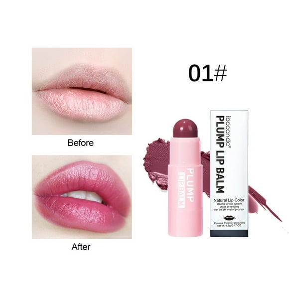 FcBaudy Lipstick for Women, Lip Stain, Lip Gloss Moisturizing Lip BALm Moisturizing Fade Lip Line Elastic Moisturizing Lip Balm 4 Color Can Be Chose Abundant lip balm