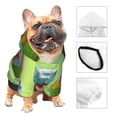 thumbnail image 3 of Fotbe Flying Frog On Branch Sudadera con Estampado para Perros Pequeños – Suéter con Capucha para Mascotas, Tela Suave de Forro Polar con Bolsillo-X-Large, 3 of 7