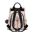 thumbnail image 2 of FORMRS Women's Travel Backpack Purse Anti-Theft Hidden Pockets Casual Shoulder Bag, Pink Ice Cream Pattern, 2 of 7