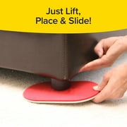 RUBY Movers Furniture Sliders for Carpet, As Seen on TV, Effortlessly Move Heavy Couches, Recliners, Bookcases & Appliances with Ease, Extra-Large Size Fits Bulky Legs. Move Furniture by Yourself.