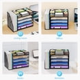 thumbnail image 3 of Marbrasse Multi-Functional Desk Organizer Tray,5 Tier Paper Letter Tray Organizer with File Holder,Mesh File Storage with 8 Compartments, 3 of 7