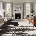 thumbnail image 3 of Black Bear Area Rug 5x8 FT, Non Slip Bedroom Throw Carpet, Vintage Forest Cabin Animals Silhouette Washable Soft Floor Carpet Non-Shedding Rug for Living Room Nursery Dorm Office, 3 of 9