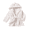 White, variant on LYMAYTER Toddlers Sleepwear Robe Girls and Boys Soft Hooded Robe Embroidery Bathrobe for All Seasons‌