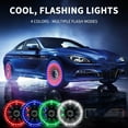 thumbnail image 5 of Daiosportswear Solar LED Tire Lights for Cars & Motorcycles, Colorful Flashing Wheel Hub Lights, Auto-On/off, Waterproof, Easy Installation, 1 Set, No Wiring Needed, Enhance Night Driving Safety, 5 of 9