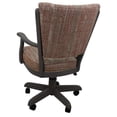 thumbnail image 2 of Classic Caster Solid Wood Dining Chair - Watusi Madder Red Fabric - Dark Gray, 2 of 2