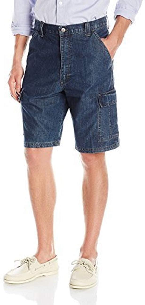 Wrangler Men's BigTall Authentics Denim Cargo Short, Dark Stonewash, 46 Walmart Canada