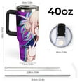 thumbnail image 3 of Himiko Toga 40 Oz Tumbler with Handle And Straw, Vacuum Insulated Stainless Steel Double Wall Water Bottle Travel Coffee Mug, Gifts for Women Boys Girls, 3 of 8