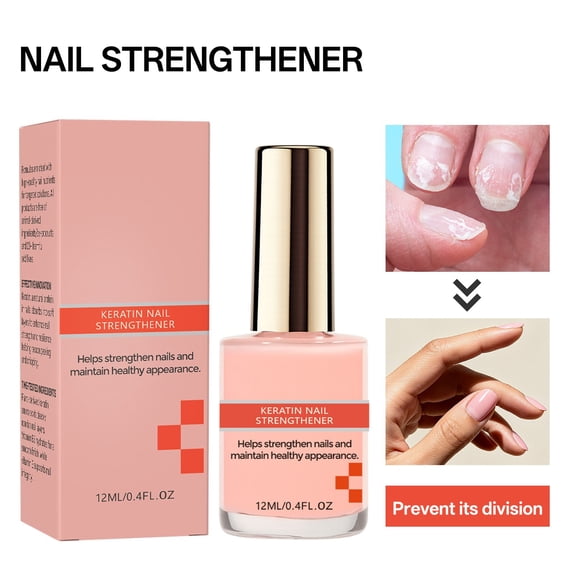 PiGOGI Keratin-Strengthening Nail Bed Care Repairs Nail Breakage Moisturizes Cuticles Glossy Finish Nail 12ml