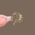 thumbnail image 3 of Pony Cutout Brooch Compact Design Horse Brooch for Collars, Clothing and Handbags Pegasus Brooch Versatile and Exquisite Fashion Accessory, 3 of 7