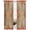 Dark Orange, variant on Red Blue Boho Semi Sheer Window Curtains 96 Inches Long, Ehtnic Abstract Art Modern Geometric Rod Pocket Voile Silky Chiffon Curtain Light Filtering Drapes for Living Room, Kitchen, 52"x96", 2 Panels