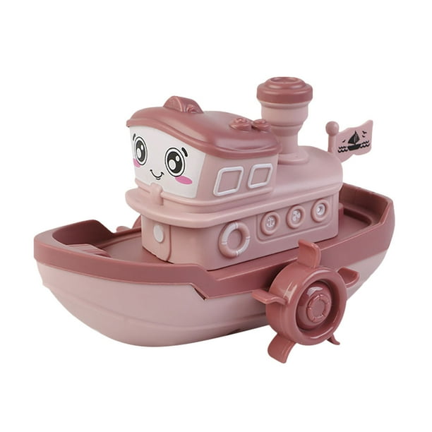Barco de dibujos animados Wind Up Clockwork Boat Toy Kids Baby Bath Water Juguetes educativos JShteea El nuevo
