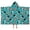Border Collie and, variant on French Bulldog Orange Pattern Teens Hooded Bath Towel Wrap for Ages 3 To 12,Quick Dry Lightweight Soft Microfiber Bath Beach Pool,50"x30"
