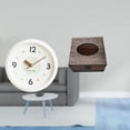 thumbnail image 2 of Reloj De Pared Moderno Y Soporte De Caja De Pañuelos De Madera, Organizador Decorativo Para El Hogar, La Oficina, El Estudio, El Baño, El Coche, Números Grandes, Silencioso, Sin Tictac,, 2 of 8