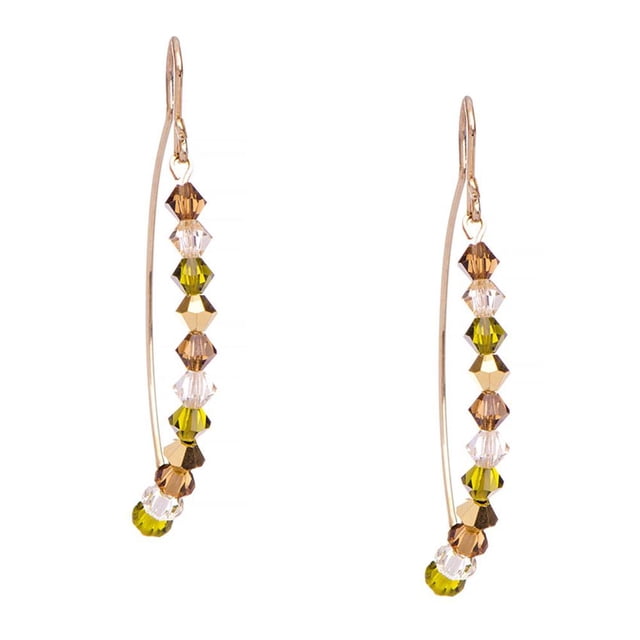 Aretes Violador con Genuine Czech Crystal By Preciosa Aleación con Oro 18k Jands Joyería y Moda JA-059-V 01 CAM