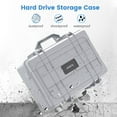 thumbnail image 6 of ORICO 20 Bay 3.5 Inch Electronic Organizer Portable Hard Drive Carrying Case with Foam External HDD/SSD Storage Case Box Multi-Protection Travel Case Shockproof Waterproof Compatible with WD HDD, 6 of 10