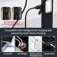 thumbnail image 6 of Portable Flat Pocket Flashlight, Slim Rechargeable EDC Flashlight with 7 Mode, Sound Beeper, IPX4 Waterproof, Small Magnetic Flashlight with Clip for Working Repairing Camping Outdoor, Black, 6 of 9