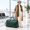 Emerald Green-Crocodile Skin Pattern, variant on Large Rolling Duffle Bag with Wheels, Black Snake Skin Pattern, Carry-On Size for Travel, Gym, Sports