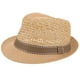 thumbnail image 1 of Sombrero de paja Sombrero de playa de ala corta Sombrero de pescador tejido transpirable para hombres y mujeres, 1 of 6