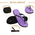 thumbnail image 3 of Unisex Comfort Flip Flops Summer Thong Sandals Non Slip Soles Flip Flop for Beach, Pool, and Daily Wear Purple Stars and Hearts XL, 3 of 8