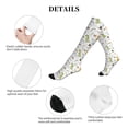 thumbnail image 5 of Lsque Dinosaur Pattern Sport Compression Socks for Men & Women 15-20 mmHg Knee High Nurse Pregnant Running Medical and Travel Athletic, 5 of 6