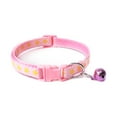 thumbnail image 4 of Walbest Pentagram & Reflective Cat Collar with Bell Basic Dog Cat Collar Buckle Adjustable Polyester Cat Dog Collar or Seatbelts, 4 of 6