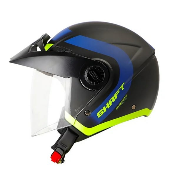Casco Abierto Moto ABS Shaft Press XL Color Negro/Amarillo ECE