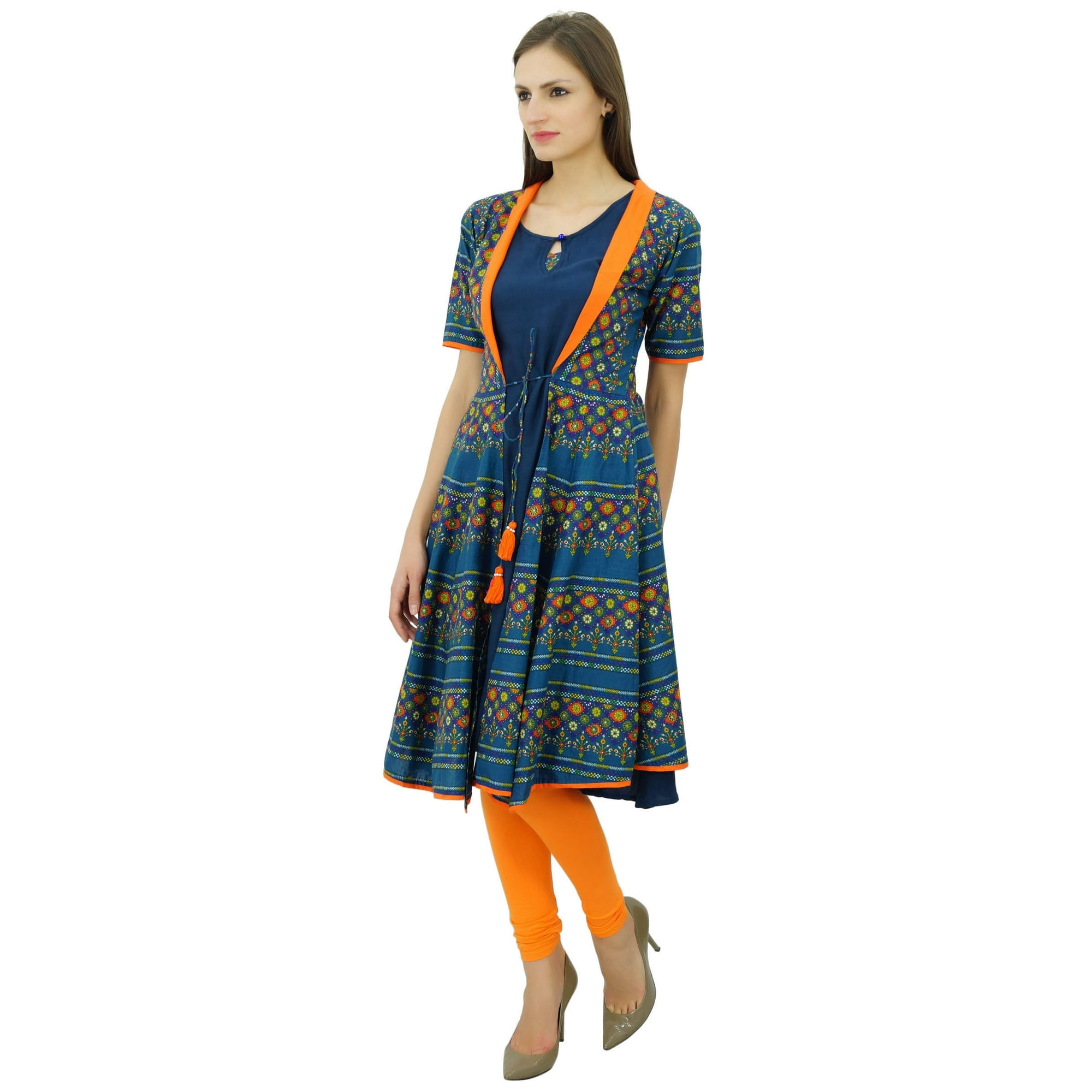 Knee length frock kurti sale