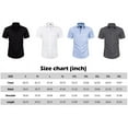 thumbnail image 6 of sogami Short Sleeve Dress Shirts for Men Stretch Casual Button Down Shirt, 6 of 7