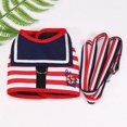 thumbnail image 4 of Pet Dog Clothes Soft Breathable Navy Style Leash Set for Small Medium Dogs Chihuahua Puppy Collar Cat Pet Dog Chest Strap Leash ShopWise Round, 4 of 10