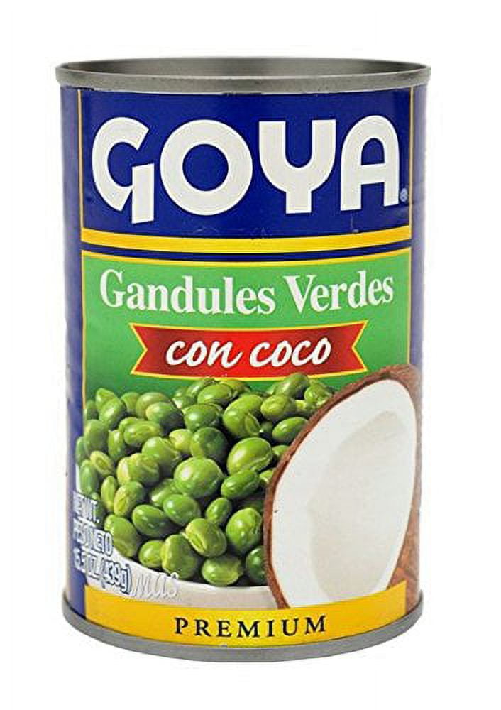 (5 pack) GOYA Green Pigeon Peas With Coconut 15.5 oz