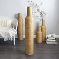thumbnail image 2 of DecMode 48" Tall Woven Floor Brown Bamboo Vase, 2 of 7