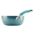 thumbnail image 6 of Rachael Ray Cook + Create Aluminum Nonstick Saucier Pan, 3 Quart, Agave Blue, 6 of 9