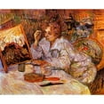 thumbnail image 3 of Toulouse-Lautrec, Henri 14x12 Black Modern Framed Museum Art Print Titled - Woman At Her Toilet 2, 3 of 5