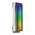 thumbnail image 1 of 5V/3Pin ARGB AURA Sync 2280 SSD M2 Radiator Aluminum PC RGB M.2 Nvme NGFF Cooler Heatsink Solid State Drive Heat Sink Silvery, 1 of 6